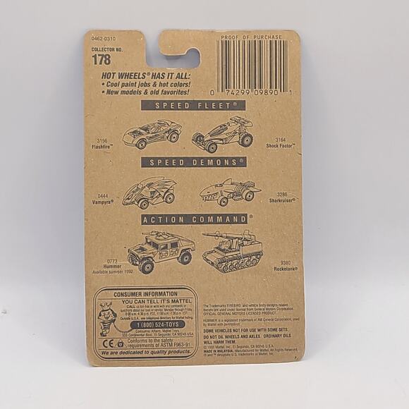 #6742  Hot Ones #178 * Hot Wheels Blue Card * WE2 - Picture 5 of 5